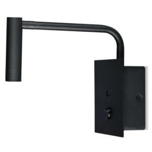 Lampa LED perete 3W 3000K - negru V-TAC SKU-211487