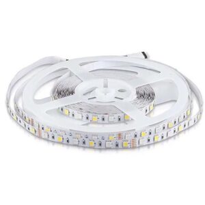 Kit banda LED SMD5050 RGB+W 6000K 60LED/M IP20 5M V-TAC SKU-2123581