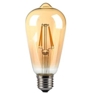 Bec LED ST64 E27 4W cu filament 2200K model Edison V-TAC SKU-214361