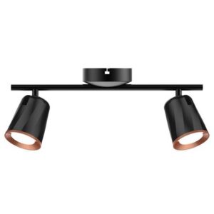 Lampa LED montaj perete 2X6W 4000K alb neutru - negru V-TAC SKU-218257