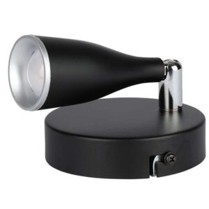 Lampa LED montaj perete 4.5W 4000K alb neutru - negru V-TAC SKU-218265