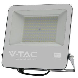 Reflector LED SMD 100W 4000K IP65 cablu 1M cip Samsung - NEGRU/GRI V-TAC SKU-23440