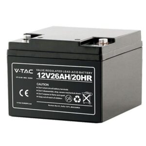 Acumulator gel plumb 12V 26AH 175X166X125MM V-TAC SKU-23454
