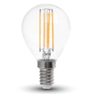 Bec E14 P45 cu filament LED 6W 2700K V-TAC SKU-2845