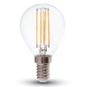 Bec filament LED P45 E14 6W 130LM/WAT 2700K alb cald V-TAC SKU-2854