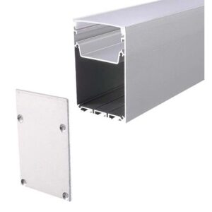 Profil aluminiu pentru banda LED 2M 50MM x 75MM alb V-TAC SKU-2872