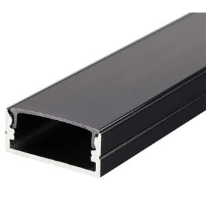 Profil aluminiu pentru banda LED 2M 23.5MM x 10MM - negru V-TAC SKU-2876