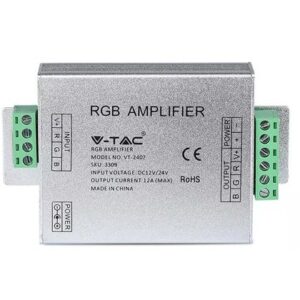Amplificator banda LED RGB 12V - 144W / 24V - 288W 12A V-TAC SKU-3309