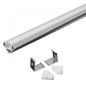 Profil aluminiu pentru banda LED 2M 19MM x 19MM alb V-TAC SKU-3364