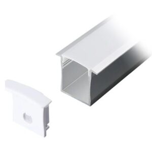 Profil aluminiu pentru banda LED 2M 30MM x 20MM alb V-TAC SKU-3372