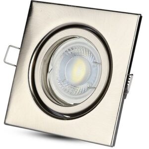 Corp spot GU10 unghi reglabil nichel V-TAC SKU-3473