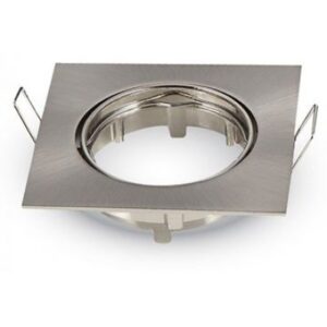 Corp spot GU10 crom patrat mat unghi reglabil V-TAC SKU-3591