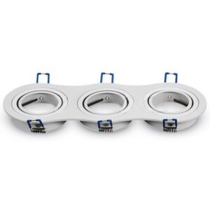 Corp spot 3XGU10 alb unghi reglabil V-TAC SKU-3603