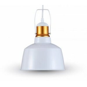 Corp suspendat pentru iluminat max 60W IP20 aluminiu, alb V-TAC SKU-3729