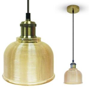 Pendul tavan soclu E27 sticla - chihlimbar V-TAC SKU-3732