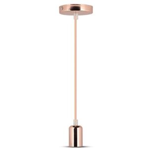 Pendul tavan soclu E27 metal gold rose V-TAC SKU-3777