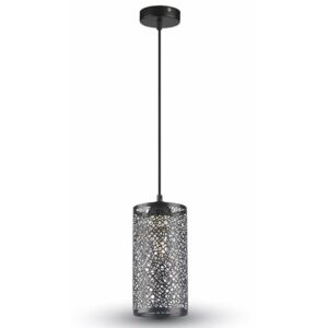 Pendul tavan soclu E27 - negru mat V-TAC SKU-3825