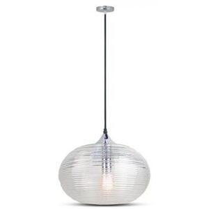Pendul tavan 35CM sticla trasnparenta - diamond V-TAC SKU-3879