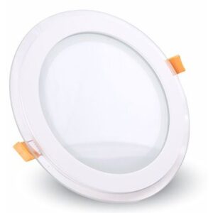Corp iluminat LED rotund incorporabil 6W 6400K alb rece, sticla V-TAC SKU-4739