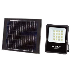 Reflector LED 15W 6400K cu incarcare solara V-TAC SKU-6968