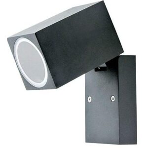 Lampa cu soclu GU10 montaj perete IP44, negru V-TAC SKU-7553
