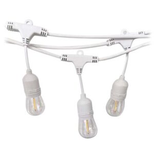 Sir iluminat festiv cu soclu E27X15BUC 15M IP65 - alb V-TAC SKU-7699