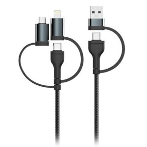 Cablu 5IN1 tip c - MICROUSB - USB - lightning 1.2M V-TAC SKU-7747