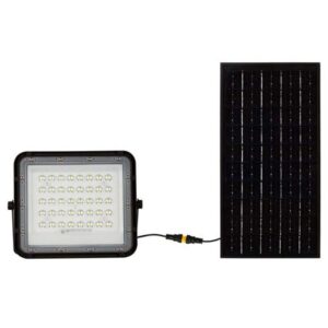 Reflector cu incarcare solara 10W 800LM 6400K - negru V-TAC SKU-7823