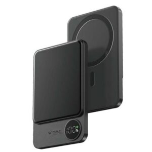 Power bank ultra slim 5000MAH wireless fast charging V-TAC SKU-7850