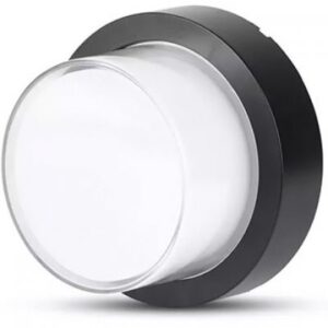 Lampa LED 12W IP65 3000K alb cald - negru V-TAC SKU-8541