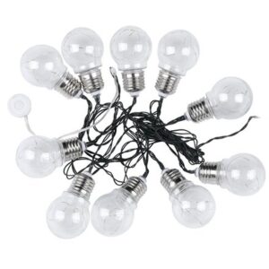 Ghirlanda solara LED 1W x 10 IP44 3000K V-TAC SKU-8559