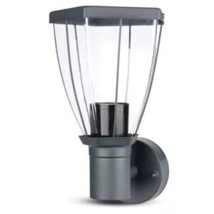 Lampa de gradina montaj perete soclu E27 - negru V-TAC SKU-8628
