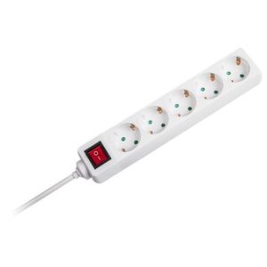 Prelungitor 5 cai cu intrerupator 5M( 3G1.5MM2) alb V-TAC SKU-8767