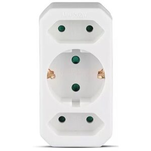 Adaptor 3 prize 1X16A 2x2.5A max 3500W V-TAC SKU-8804