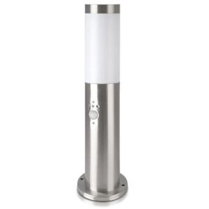 Stalp iluminat cu senzor soclu E27 - nichel V-TAC SKU-8964