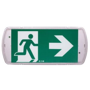 Corp de iluminat de urgenta SafeLite LED 3H Mentinut/Nementinut 100lm 20m Pictograma inclusa IP42 Eaton SL2MNM42D3C3A