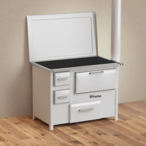 Soba de gatit si incalzit FIAMA SD 9 SL D 7 Kw cu cuptor de gatit si plita culoare maro evacuare partea dreapta