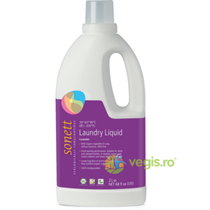 Detergent Lichid Pentru Rufe Albe Si Colorate Cu Lavanda Bio 2L