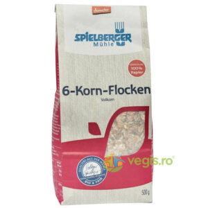 Fulgi din 6 Cereale Integrale Demeter Ecologice/Bio 500g