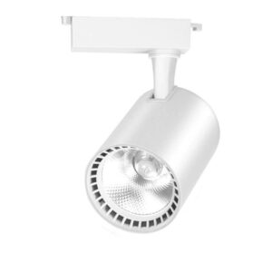 Spot LED Techstar® Tracklights, Pentru Sina RailRacks Monofazata Tip L, 12w, 4000k Lumina Naturala, Iluminat Directionabil, Corp Aluminiu Alb