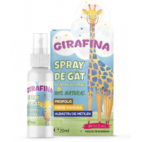 Spray de gat pentru copii cu propolis, miere de manuka si albastru de metilen 20ml GIRAFINA