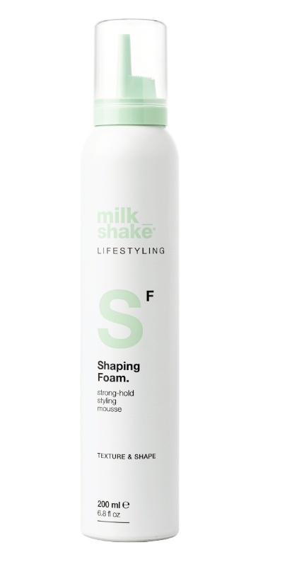 Spuma cu fixare medie Milk Shake Lifestyling, Shaping Foam 200 ml (Concentratie: Spuma de par, Gramaj: 200 ml)