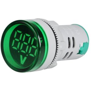 Voltmetru digital cu LED si afisaj luminos Indicator de tensiune AC 60-500V, VERDE SINOTIMER ST16V-05
