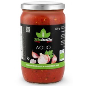 Sos Bio pentru Paste cu Usturoi Copt 350g Bioitalia