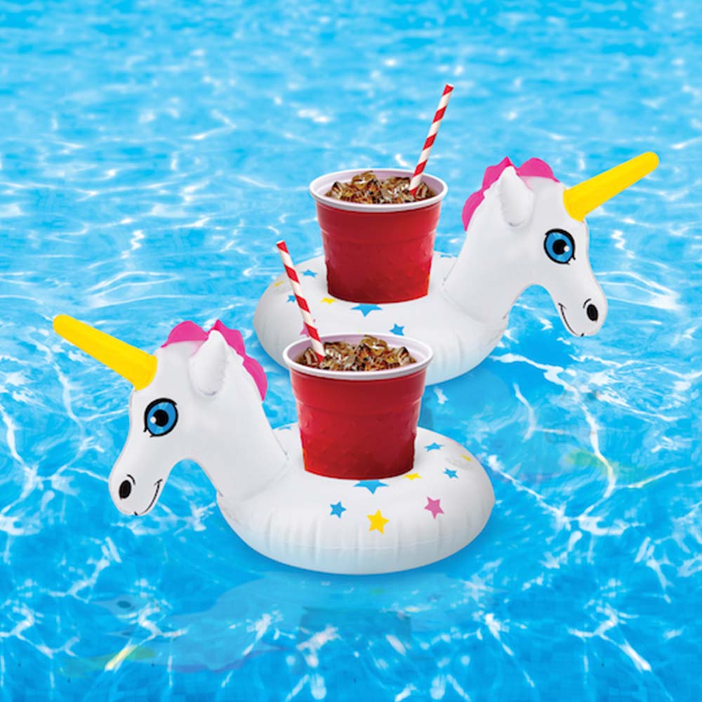 Suport Gonflabil pentru Bauturi - Unicorni (2 buc.)