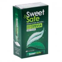 Sweet&safe, indulcitor natural din extract de stevie 40plicuri SLY NUTRITIA