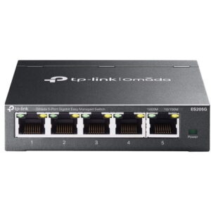 TP-Link Omada ES205G network Managed Gigabit Ethernet (10/100/1000) Black