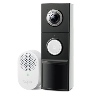 Video sonerie Wifi TP-LINK TAPO D235, detectie miscare, animale, vehicule, baterie 10000 mAh Lithium-ion