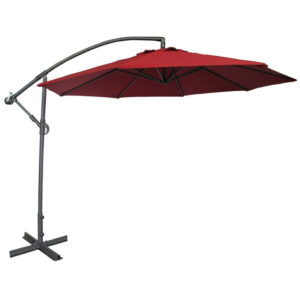 Umbrela Helena cu tija laterala rosu inchis 3m Tarrington House