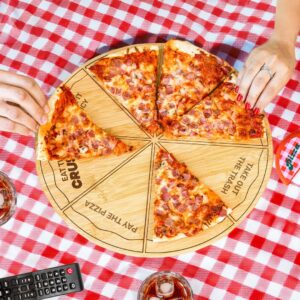 Tavă de Lemn pentru Pizza cu Provocări